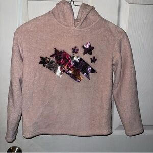 BCBGirls Pink Sequin Star Hoodie